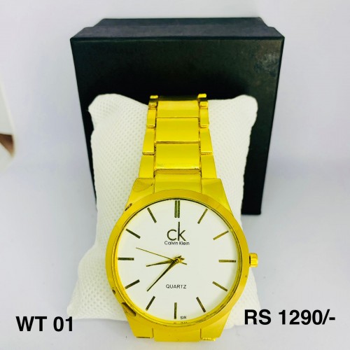 WT 01- Golden Colored Watch