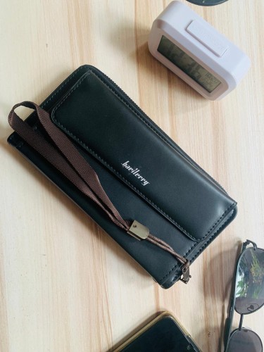 New Long Wallet Phone Pouch Black