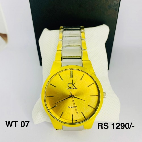 WT 07- Golden Colored Watch