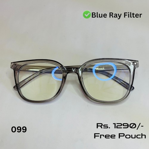 099 Blue Cut Glass