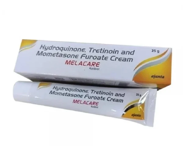 Melacare Hydroquinone, Tretinoin and Mometasone Furoate Cream – 25g