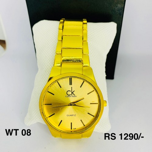 WT 08-Golden Colored Watch